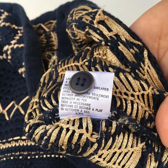 VTG 90s Liz Sport Sweater Vest Women M/L Crochet Button Cottagecore Grandma Y2K - Picture 10 of 14